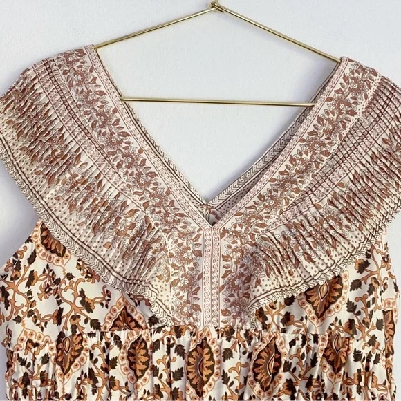 Rachel Zoe Floral Smocked Peplum Top - Picture 13 of 15